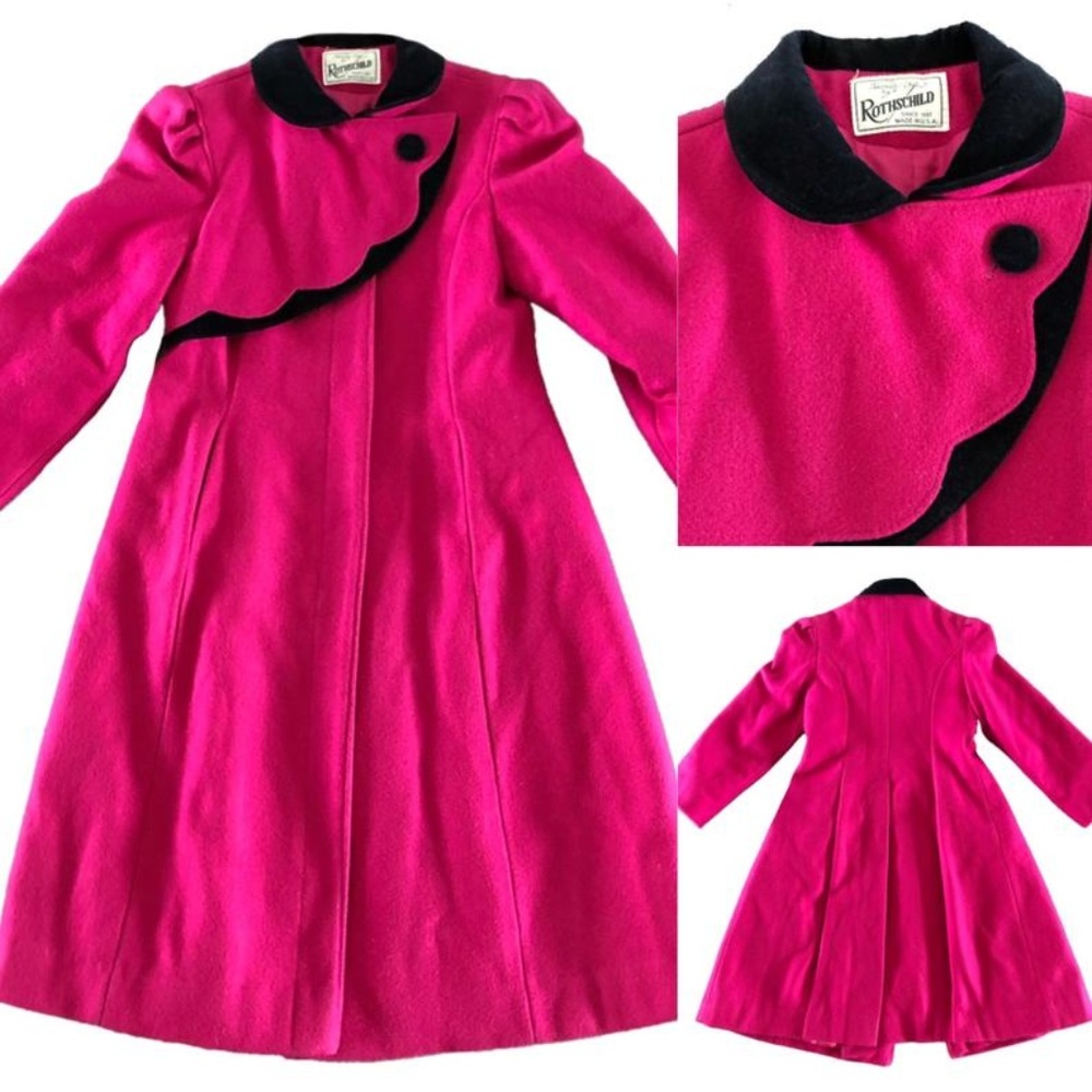 VTG Rothschild pink black coat